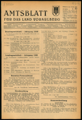 Amtsblatt für das Land Vorarlberg