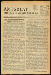 Amtsblatt für das Land Vorarlberg