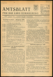 Amtsblatt für das Land Vorarlberg