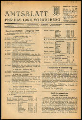 Amtsblatt für das Land Vorarlberg