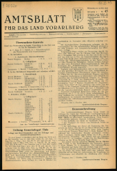 Amtsblatt für das Land Vorarlberg 19491012 Seite: 1