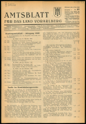 Amtsblatt für das Land Vorarlberg