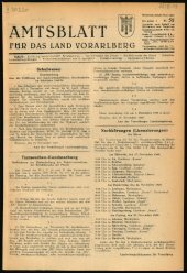 Amtsblatt für das Land Vorarlberg 19491123 Seite: 1