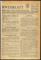 Amtsblatt für das Land Vorarlberg