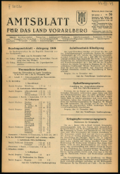 Amtsblatt für das Land Vorarlberg