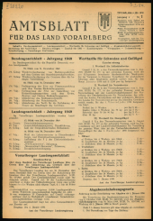 Amtsblatt für das Land Vorarlberg