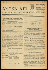 Amtsblatt für das Land Vorarlberg