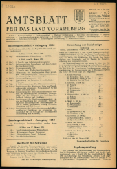 Amtsblatt für das Land Vorarlberg