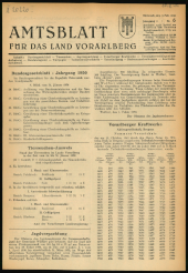 Amtsblatt für das Land Vorarlberg