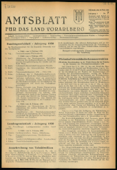 Amtsblatt für das Land Vorarlberg