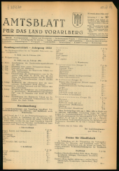 Amtsblatt für das Land Vorarlberg