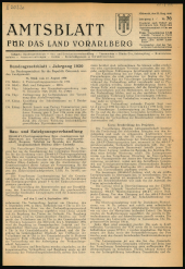 Amtsblatt für das Land Vorarlberg