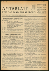 Amtsblatt für das Land Vorarlberg