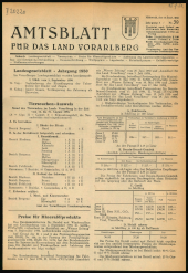 Amtsblatt für das Land Vorarlberg