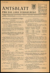 Amtsblatt für das Land Vorarlberg