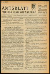 Amtsblatt für das Land Vorarlberg