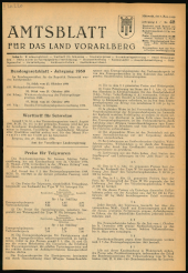 Amtsblatt für das Land Vorarlberg