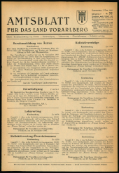 Amtsblatt für das Land Vorarlberg