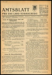 Amtsblatt für das Land Vorarlberg