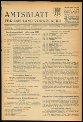 Amtsblatt für das Land Vorarlberg