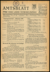 Amtsblatt für das Land Vorarlberg