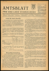 Amtsblatt für das Land Vorarlberg 19510110 Seite: 1