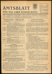 Amtsblatt für das Land Vorarlberg 19510207 Seite: 1