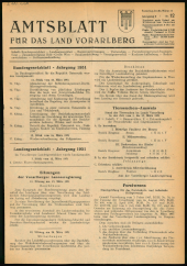 Amtsblatt für das Land Vorarlberg