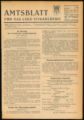 Amtsblatt für das Land Vorarlberg 19510411 Seite: 1