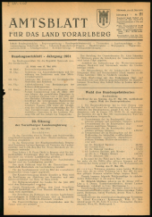 Amtsblatt für das Land Vorarlberg 19510523 Seite: 1