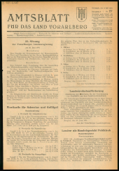 Amtsblatt für das Land Vorarlberg