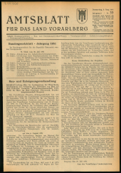 Amtsblatt für das Land Vorarlberg 19510802 Seite: 1