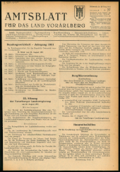 Amtsblatt für das Land Vorarlberg 19510829 Seite: 1