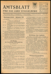 Amtsblatt für das Land Vorarlberg 19510919 Seite: 1