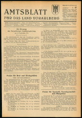 Amtsblatt für das Land Vorarlberg