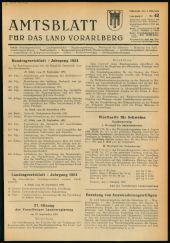 Amtsblatt für das Land Vorarlberg