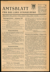 Amtsblatt für das Land Vorarlberg 19511031 Seite: 1