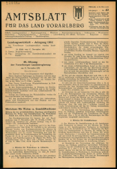 Amtsblatt für das Land Vorarlberg 19511121 Seite: 1