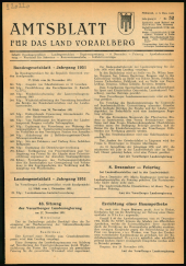 Amtsblatt für das Land Vorarlberg