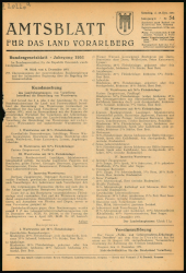 Amtsblatt für das Land Vorarlberg 19511215 Seite: 1