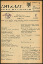 Amtsblatt für das Land Vorarlberg 1951bl01 Seite: 1