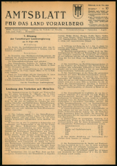 Amtsblatt für das Land Vorarlberg 19520227 Seite: 1