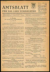 Amtsblatt für das Land Vorarlberg