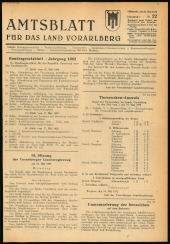 Amtsblatt für das Land Vorarlberg