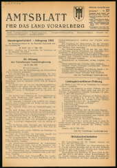 Amtsblatt für das Land Vorarlberg 19520528 Seite: 1