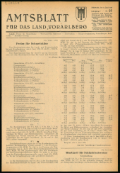 Amtsblatt für das Land Vorarlberg