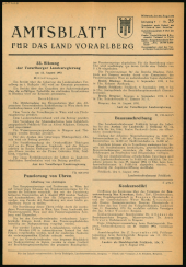 Amtsblatt für das Land Vorarlberg 19520820 Seite: 1