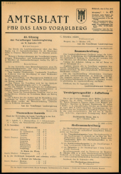 Amtsblatt für das Land Vorarlberg 19521008 Seite: 1