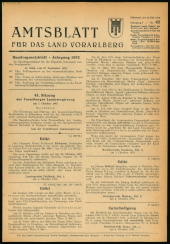 Amtsblatt für das Land Vorarlberg 19521015 Seite: 1