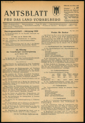 Amtsblatt für das Land Vorarlberg 19521105 Seite: 1